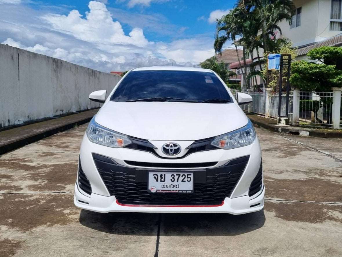 Toyota Yaris Entry ปี 2019 สีขาว เกียร์ออโต้